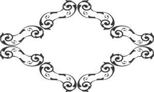 Vector Hoa Văn, Hoa Góc, Đường Viền (426)