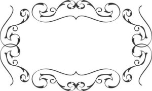 Vector Hoa Văn, Hoa Góc, Đường Viền (431)