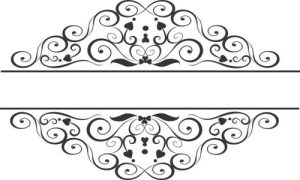 Vector Hoa Văn, Hoa Góc, Đường Viền (77)