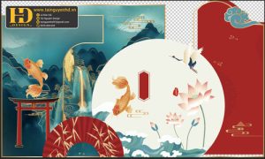 Vector Khung Hình, Mẫu Checkin Trang Trí (40)