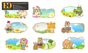 Vector Khung Hình Trang Trí Trường Học