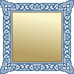 Vector Khung Viền Giả Gỗ, Phào Gỗ (46)