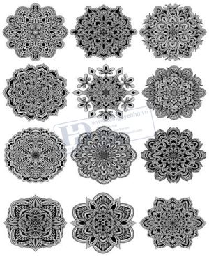 Vector Khung Viền Hoa Văn, Hoa Góc, Đường Viền (1)