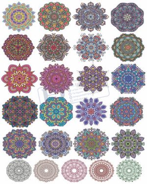 Vector Khung Viền Hoa Văn, Hoa Góc, Đường Viền (115)