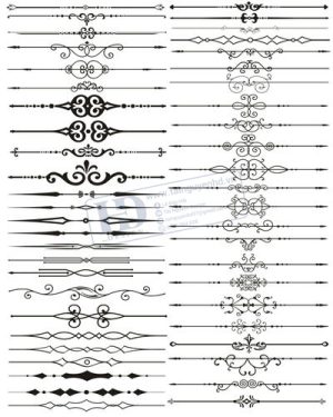Vector Khung Viền Hoa Văn, Hoa Góc, Đường Viền (132)