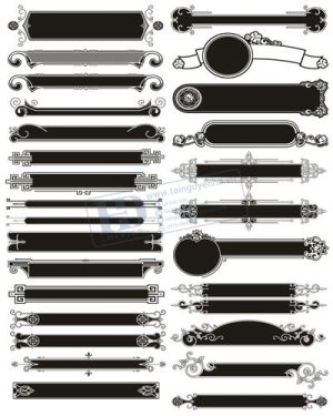 Vector Khung Viền Hoa Văn, Hoa Góc, Đường Viền (139)