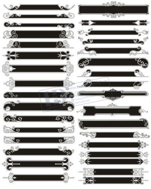 Vector Khung Viền Hoa Văn, Hoa Góc, Đường Viền (140)