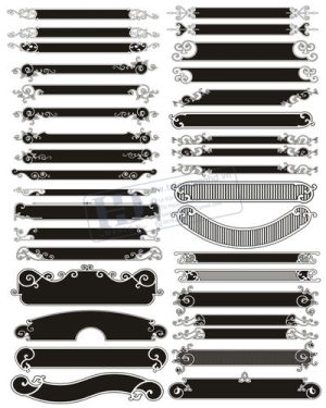 Vector Khung Viền Hoa Văn, Hoa Góc, Đường Viền (141)
