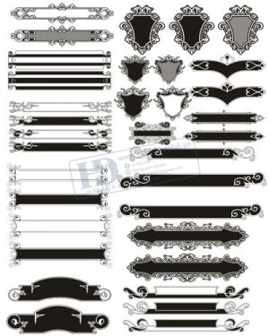 Vector Khung Viền Hoa Văn, Hoa Góc, Đường Viền (147)