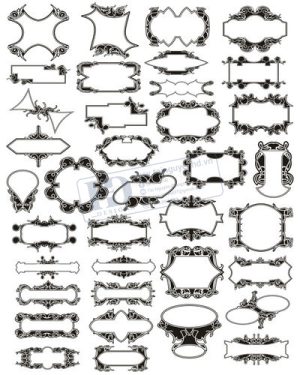 Vector Khung Viền Hoa Văn, Hoa Góc, Đường Viền (172)