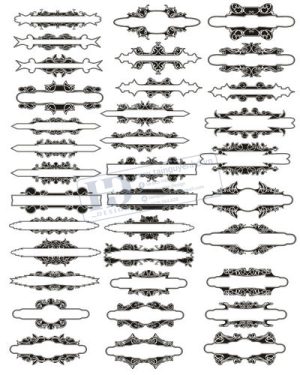 Vector Khung Viền Hoa Văn, Hoa Góc, Đường Viền (181)