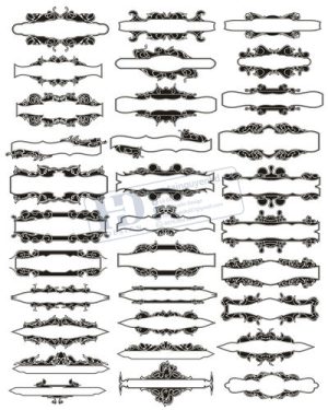 Vector Khung Viền Hoa Văn, Hoa Góc, Đường Viền (182)