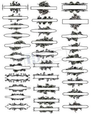Vector Khung Viền Hoa Văn, Hoa Góc, Đường Viền (183)