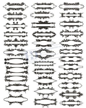 Vector Khung Viền Hoa Văn, Hoa Góc, Đường Viền (184)