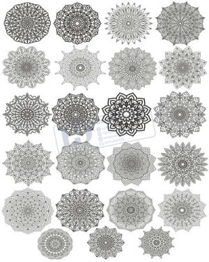 Vector Khung Viền Hoa Văn, Hoa Góc, Đường Viền (201)