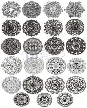 Vector Khung Viền Hoa Văn, Hoa Góc, Đường Viền (209)