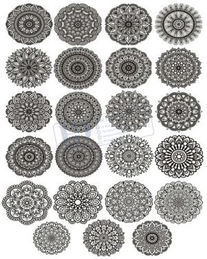 Vector Khung Viền Hoa Văn, Hoa Góc, Đường Viền (210)