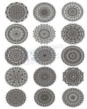 Vector Khung Viền Hoa Văn, Hoa Góc, Đường Viền (211)