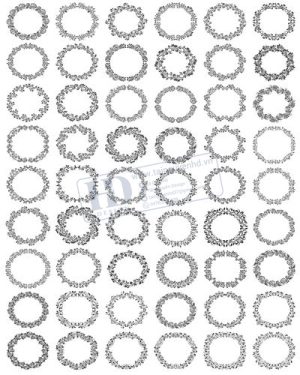 Vector Khung Viền Hoa Văn, Hoa Góc, Đường Viền (212)