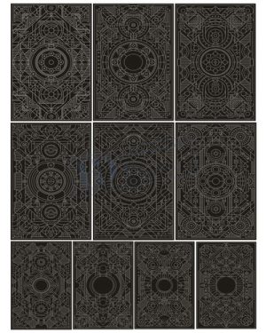 Vector Khung Viền Hoa Văn, Hoa Góc, Đường Viền (216)