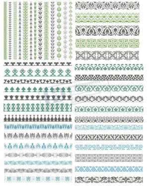 Vector Khung Viền Hoa Văn, Hoa Góc, Đường Viền (241)