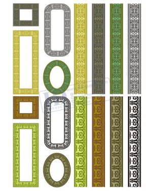 Vector Khung Viền Hoa Văn, Hoa Góc, Đường Viền (247)