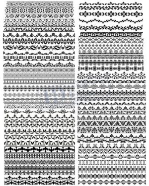 Vector Khung Viền Hoa Văn, Hoa Góc, Đường Viền (248)