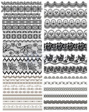 Vector Khung Viền Hoa Văn, Hoa Góc, Đường Viền (252)