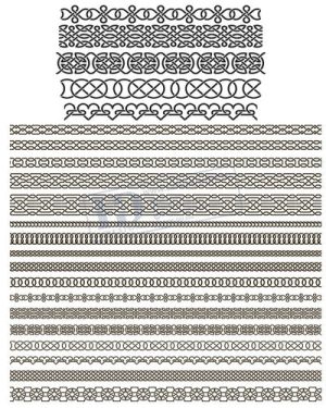 Vector Khung Viền Hoa Văn, Hoa Góc, Đường Viền (261)