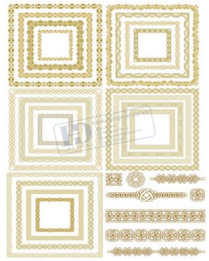 Vector Khung Viền Hoa Văn, Hoa Góc, Đường Viền (265)