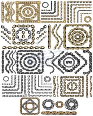 Vector Khung Viền Hoa Văn, Hoa Góc, Đường Viền (268)