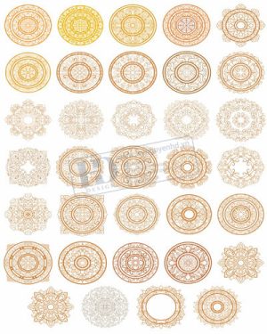 Vector Khung Viền Hoa Văn, Hoa Góc, Đường Viền (272)