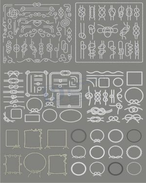 Vector Khung Viền Hoa Văn, Hoa Góc, Đường Viền (28)