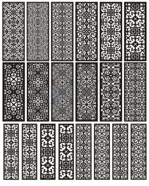 Vector Khung Viền Hoa Văn, Hoa Góc, Đường Viền (280)