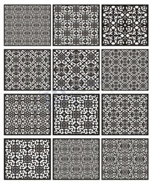 Vector Khung Viền Hoa Văn, Hoa Góc, Đường Viền (282)