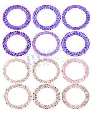 Vector Khung Viền Hoa Văn, Hoa Góc, Đường Viền (287)