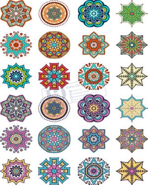 Vector Khung Viền Hoa Văn, Hoa Góc, Đường Viền (308)