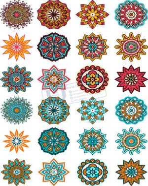 Vector Khung Viền Hoa Văn, Hoa Góc, Đường Viền (313)