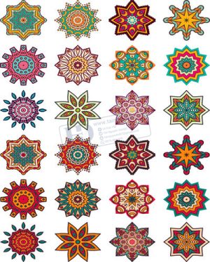 Vector Khung Viền Hoa Văn, Hoa Góc, Đường Viền (314)