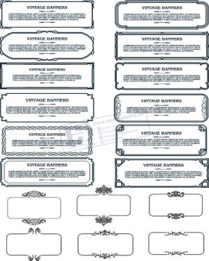 Vector Khung Viền Hoa Văn, Hoa Góc, Đường Viền (331)