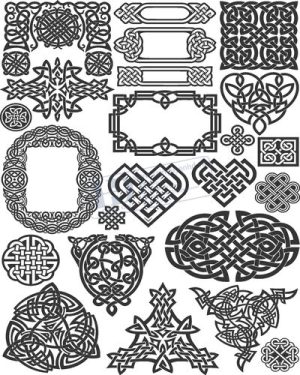 Vector Khung Viền Hoa Văn, Hoa Góc, Đường Viền (351)