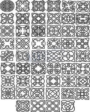 Vector Khung Viền Hoa Văn, Hoa Góc, Đường Viền (352)