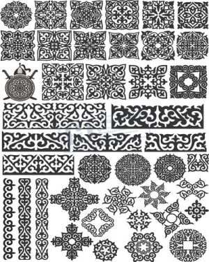 Vector Khung Viền Hoa Văn, Hoa Góc, Đường Viền (371)