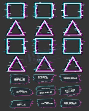 Vector Khung Viền Hoa Văn, Hoa Góc, Đường Viền (373)