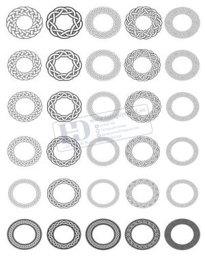Vector Khung Viền Hoa Văn, Hoa Góc, Đường Viền (38)