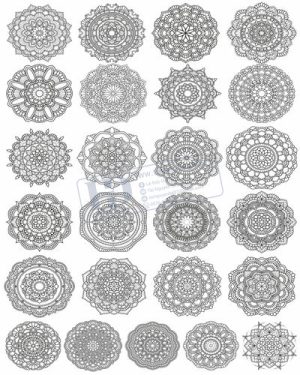 Vector Khung Viền Hoa Văn, Hoa Góc, Đường Viền (4)