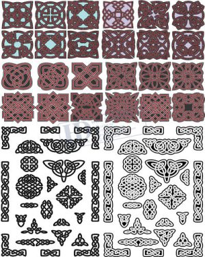 Vector Khung Viền Hoa Văn, Hoa Góc, Đường Viền (406)