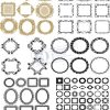 Vector Khung Viền Hoa Văn, Hoa Góc, Đường Viền (428)