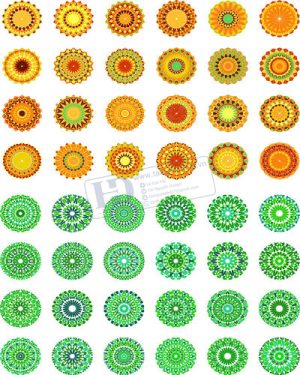 Vector Khung Viền Hoa Văn, Hoa Góc, Đường Viền (436)