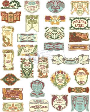 Vector Khung Viền Hoa Văn, Hoa Góc, Đường Viền (447)